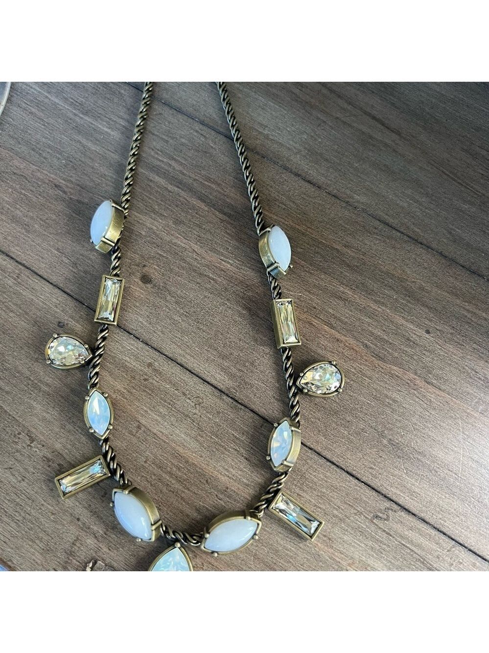 Silpada Elegant Gold and White Necklace
